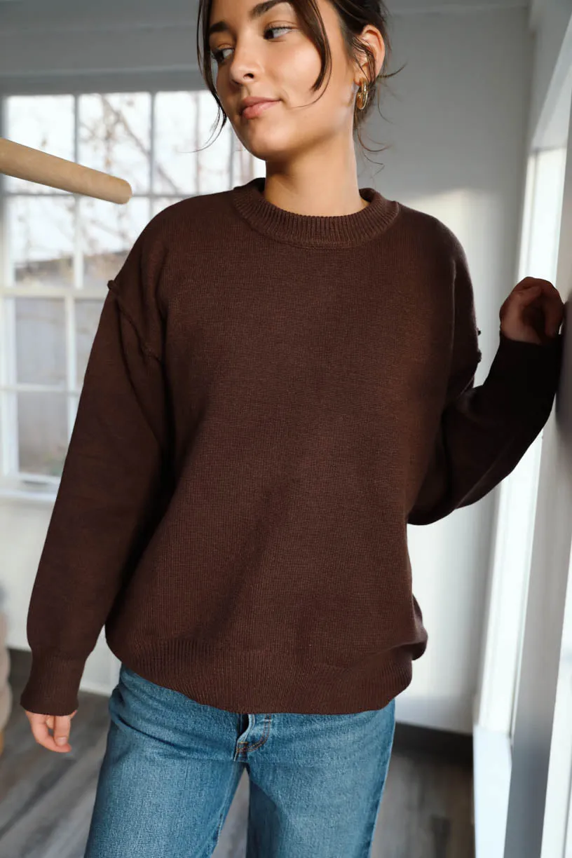 Rae Sweater in Cocoa