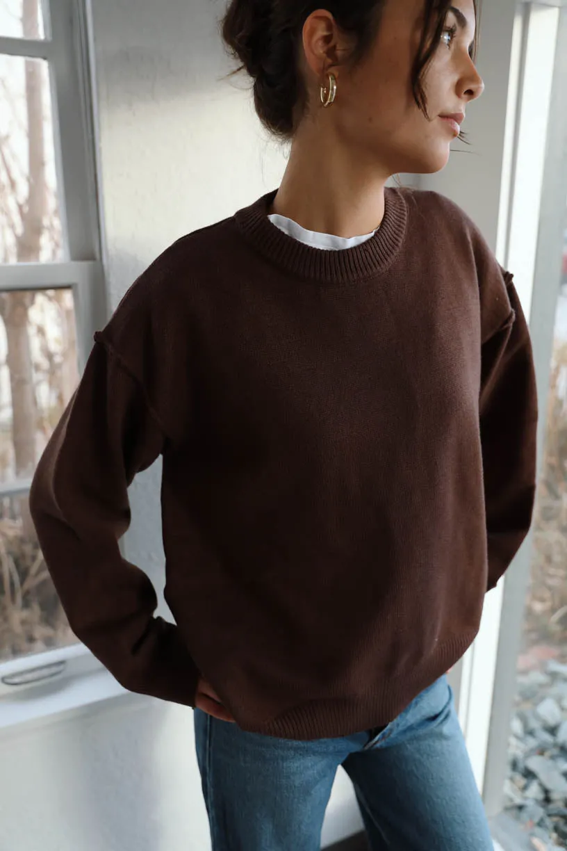 Rae Sweater in Cocoa