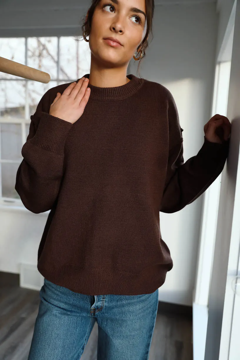 Rae Sweater in Cocoa