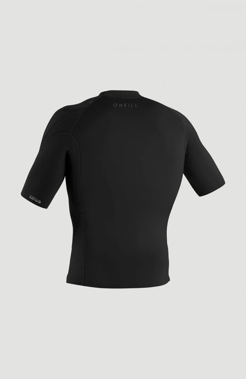 Reactor-2 1mm Short Sleeve Top | Black