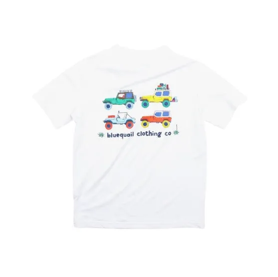 Road Trip Short Sleeve Performance Tee || Blue Quail