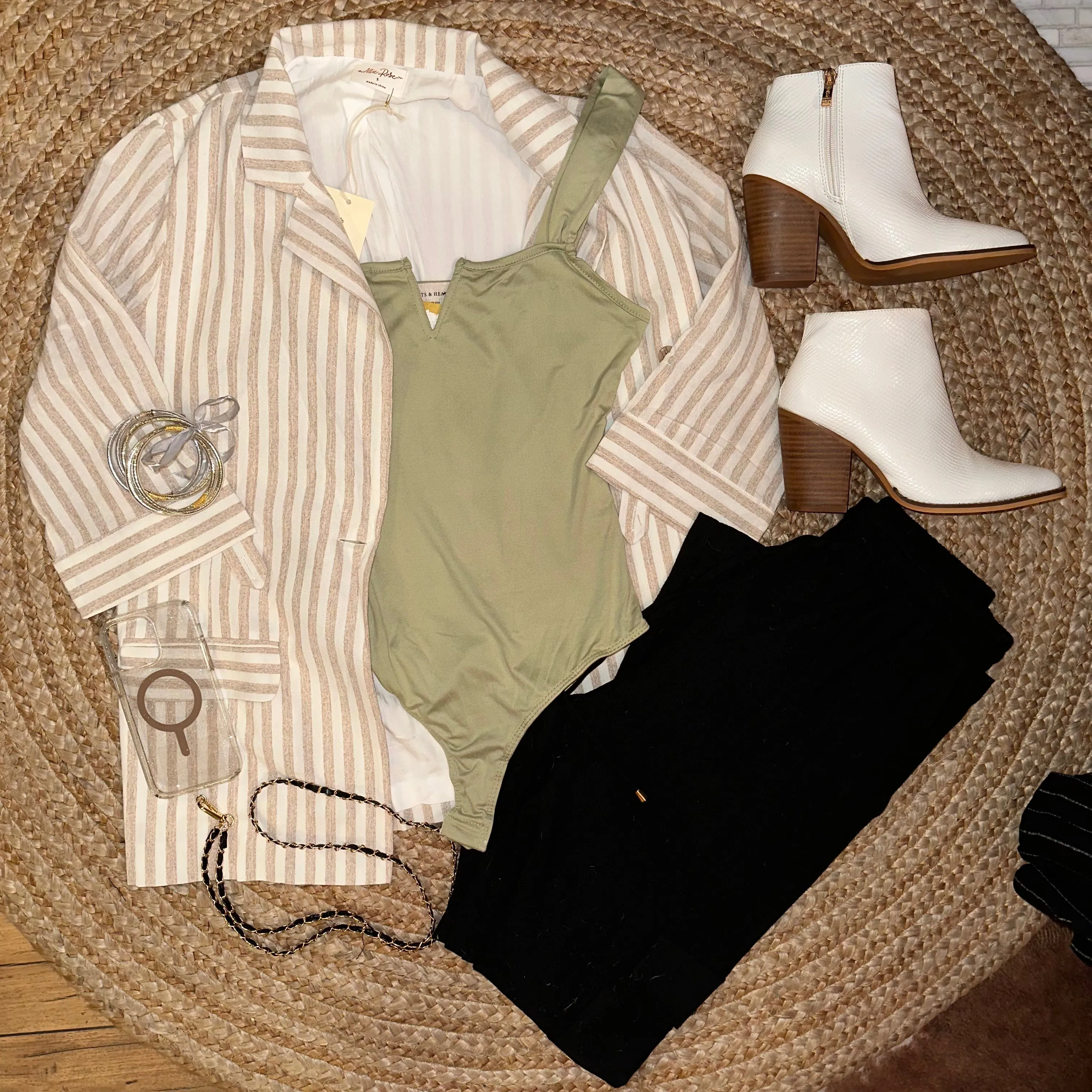 Sage V-Cut Bodysuit