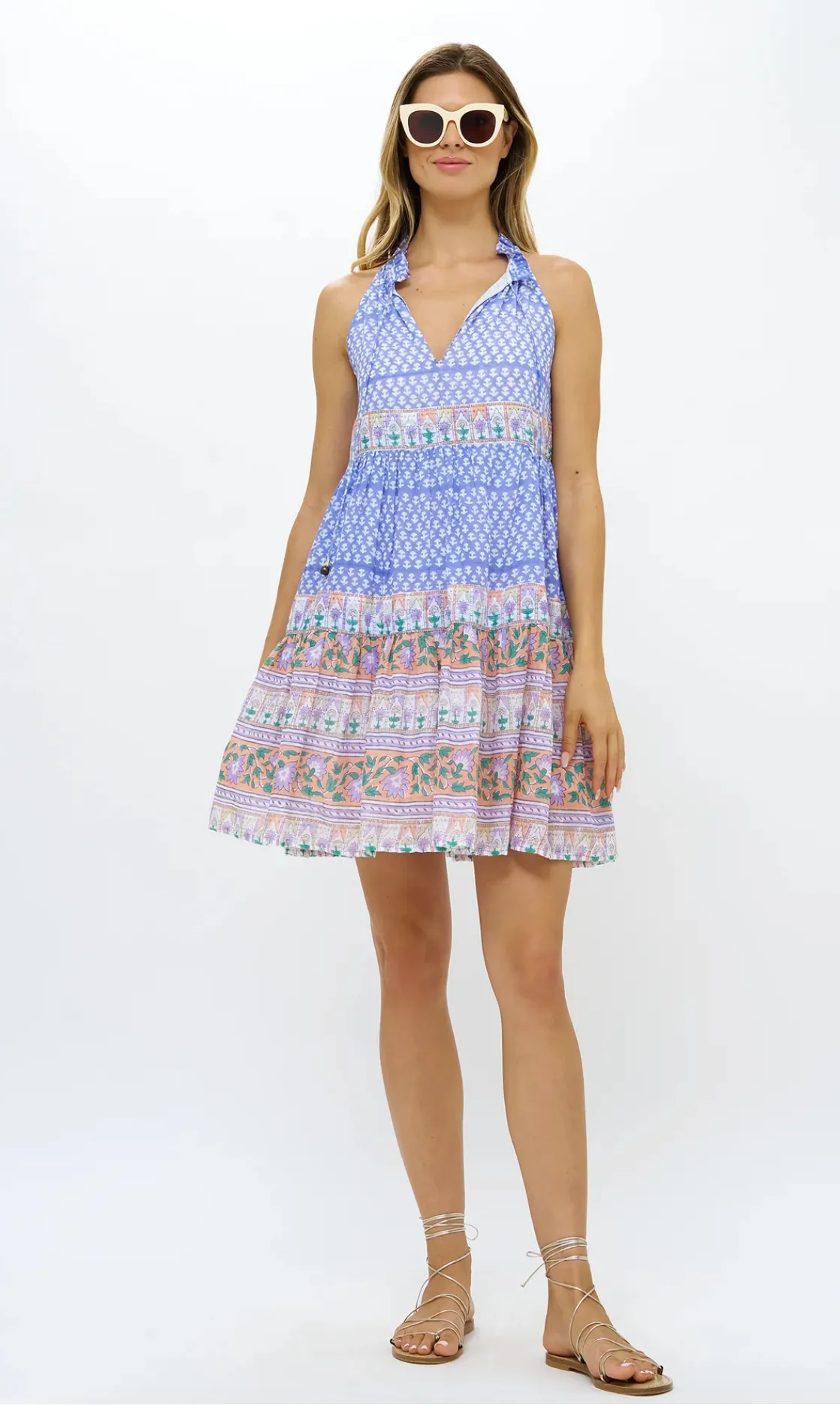 SALE SLEEVELESS TIERED SHORT- CAMPANIA PERI