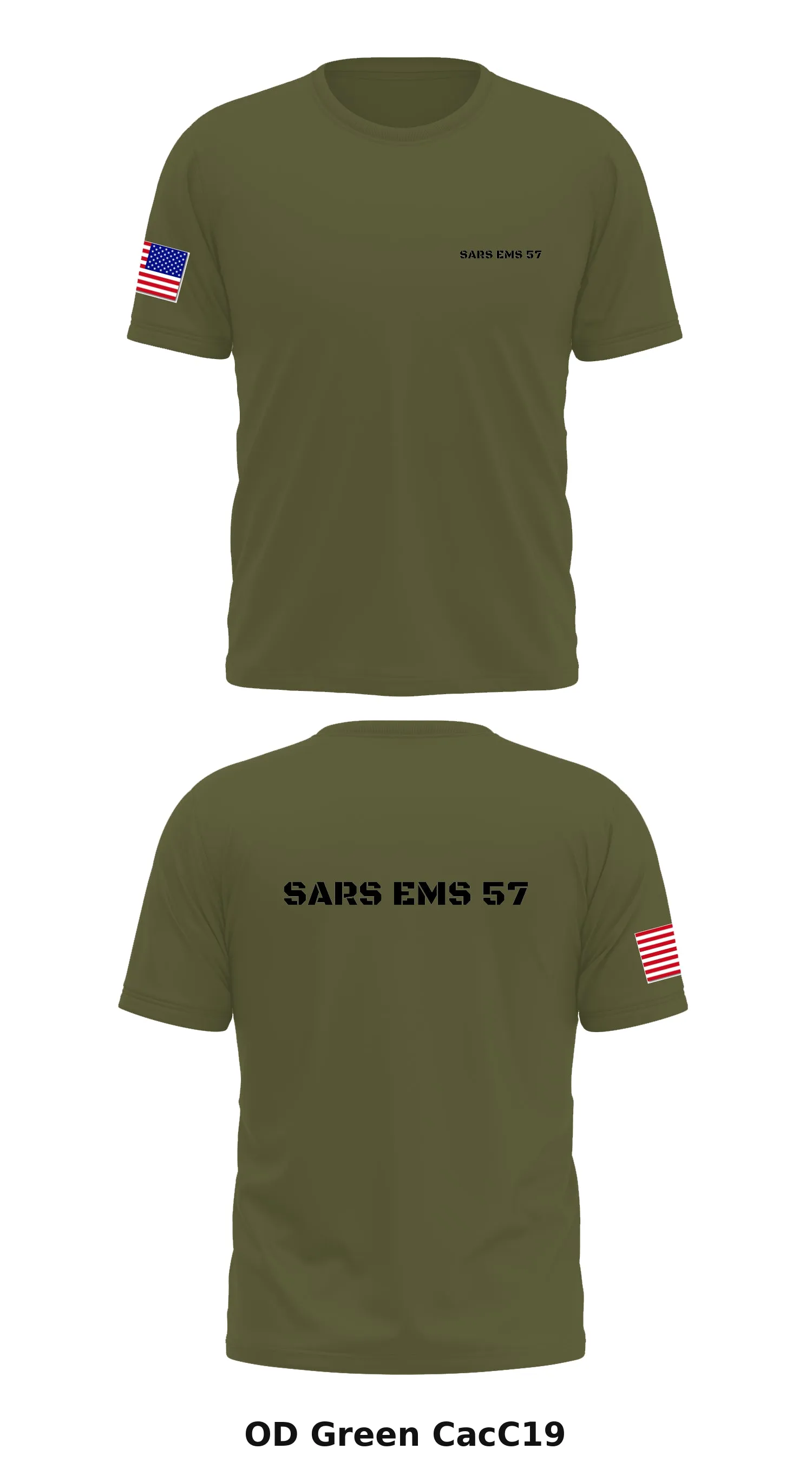 SARS EMS 57 Store 1 Core Men's SS Performance Tee - CacC19