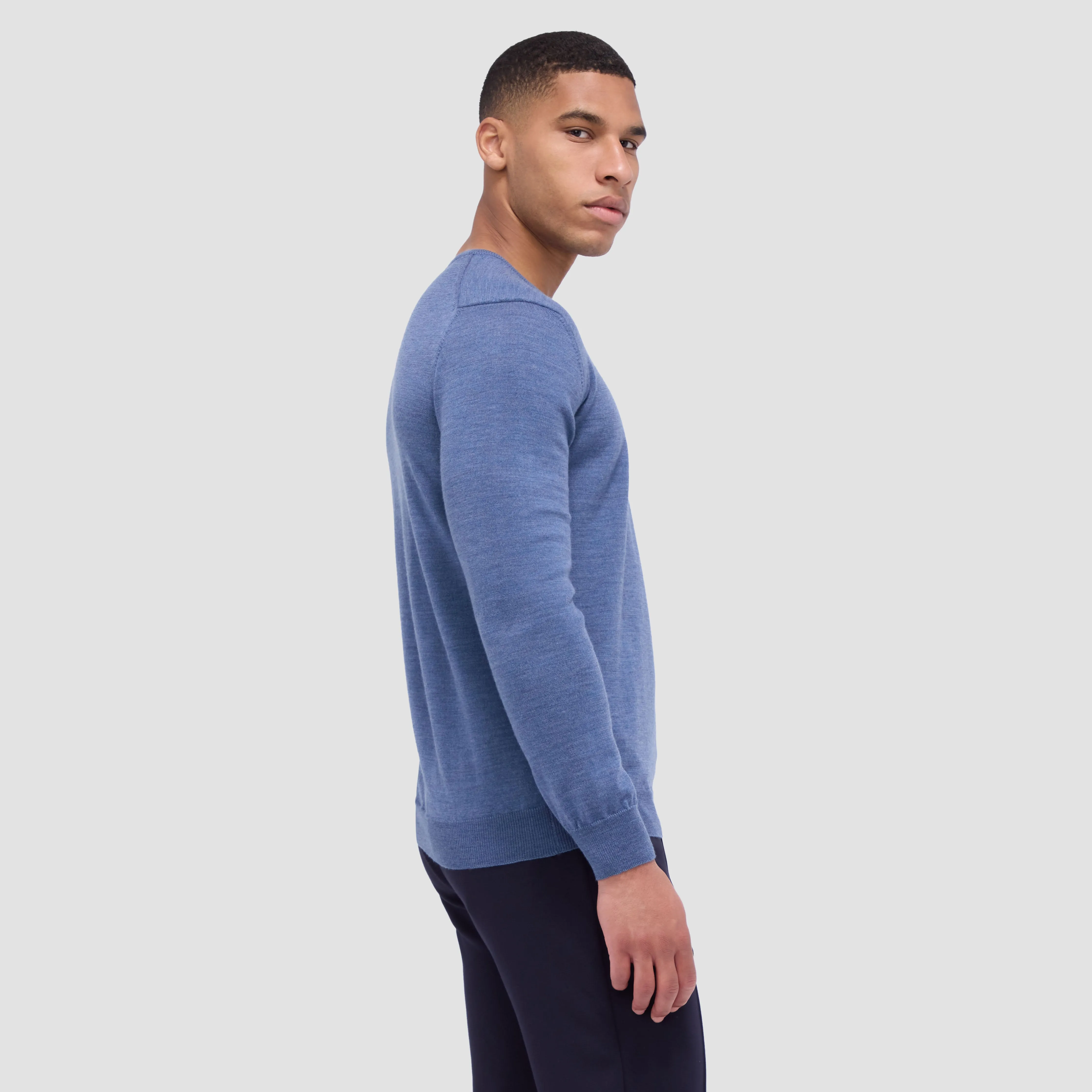 Scott Crew Neck Super Merino Sweater