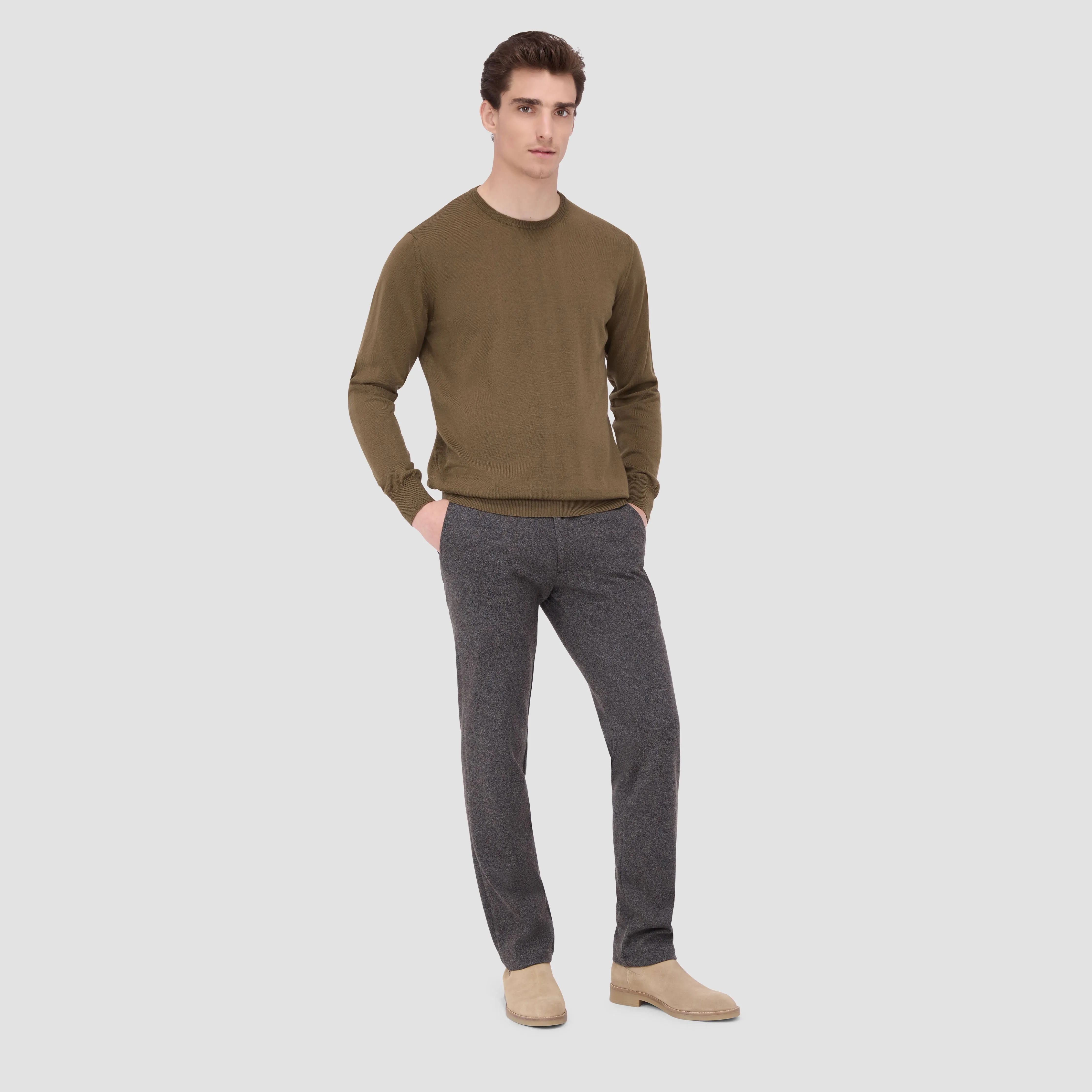 Scott Crew Neck Super Merino Sweater