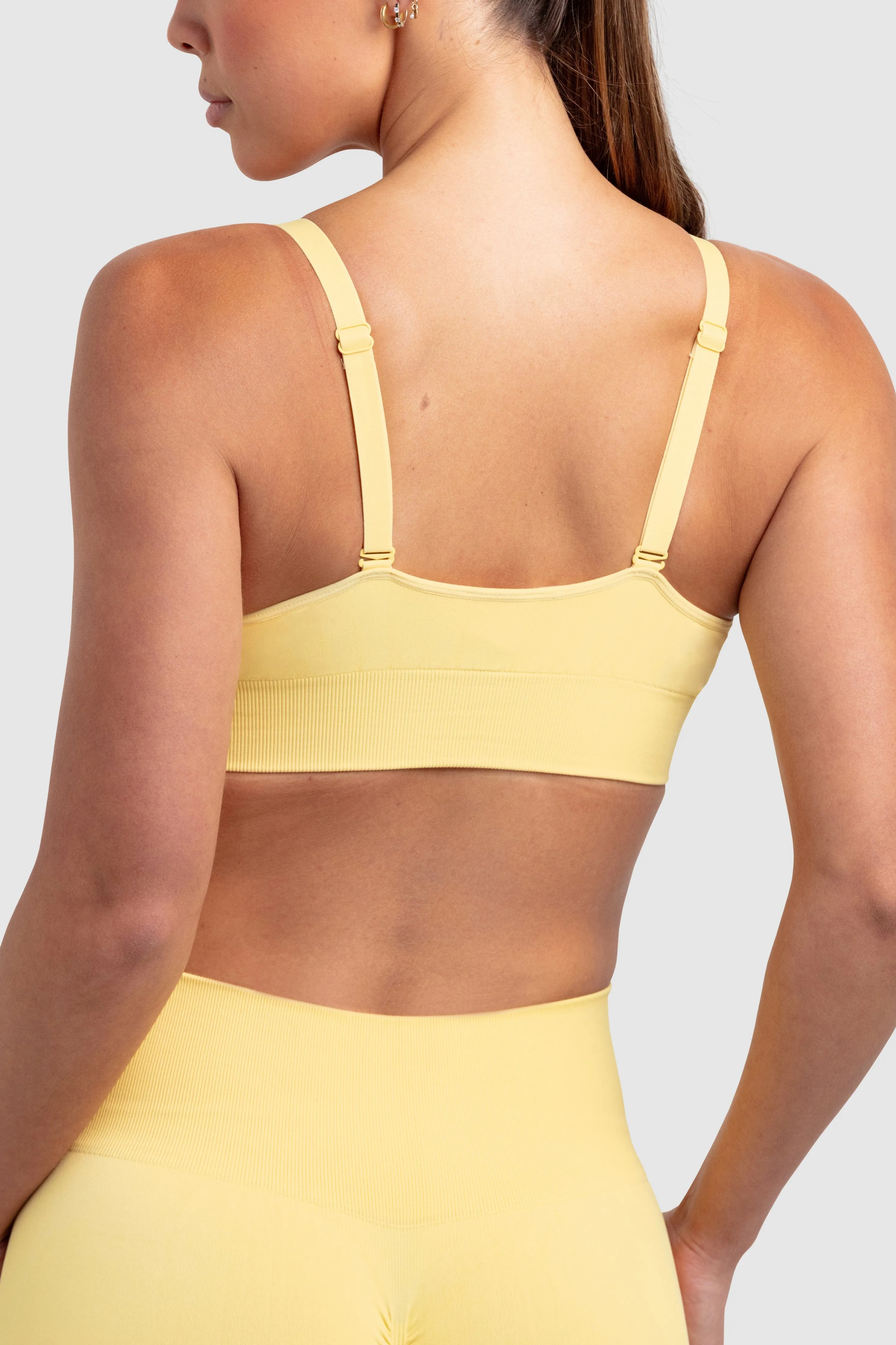 Scrunch 2 Seamless Crop - Butter Yellow
