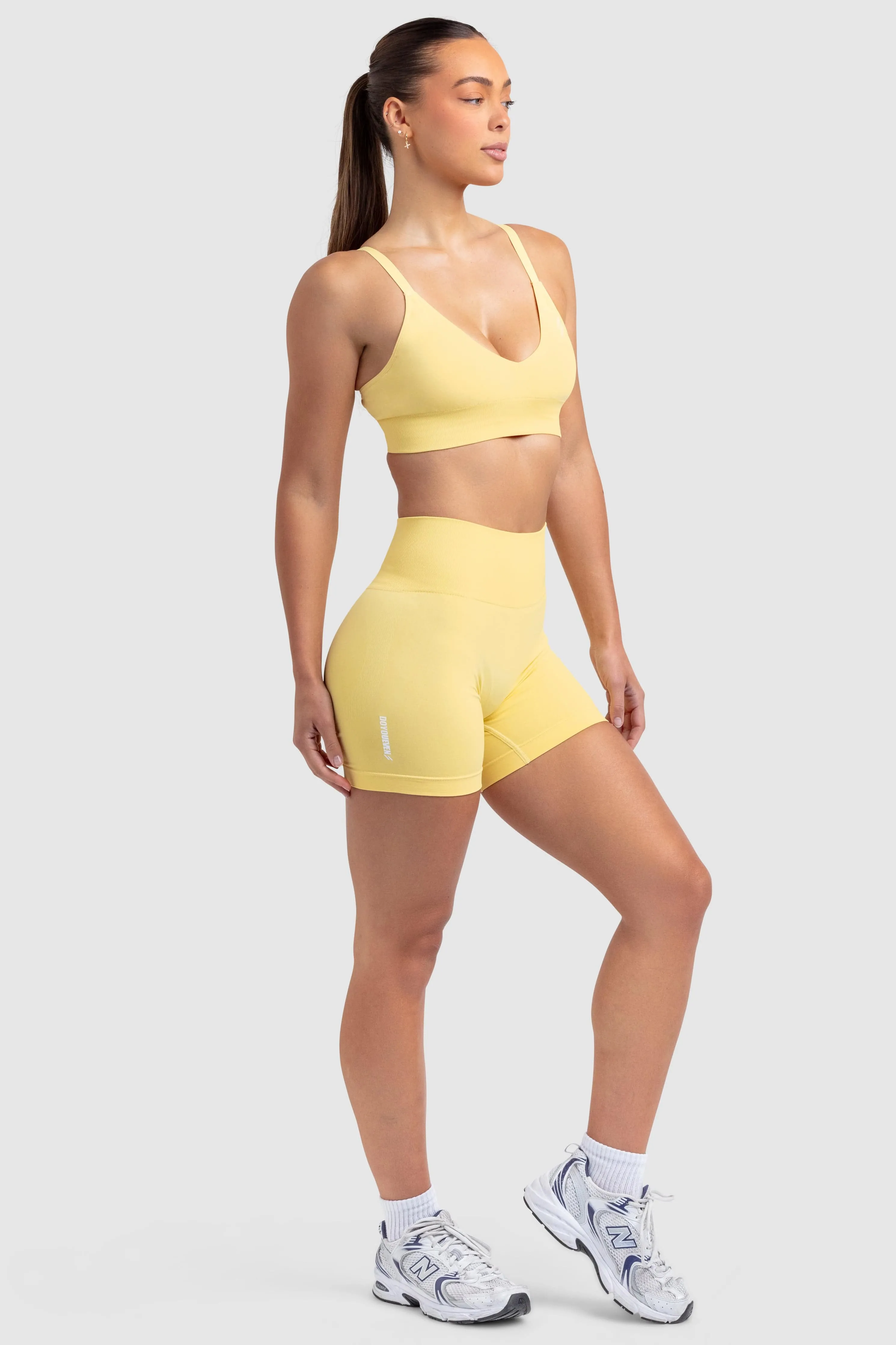 Scrunch 2 Seamless Crop - Butter Yellow