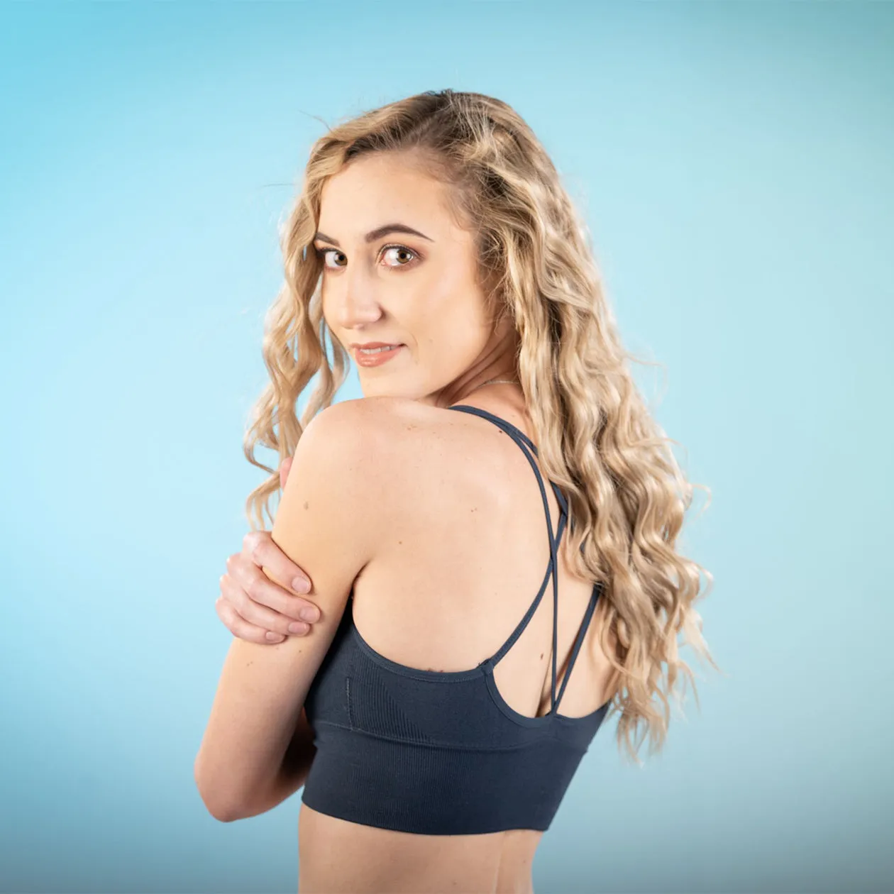 Shapewear TNG Cami padded  croptop-Blue