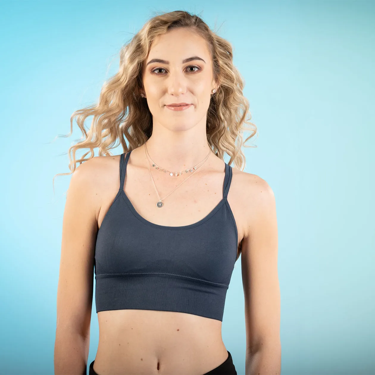 Shapewear TNG Cami padded  croptop-Blue