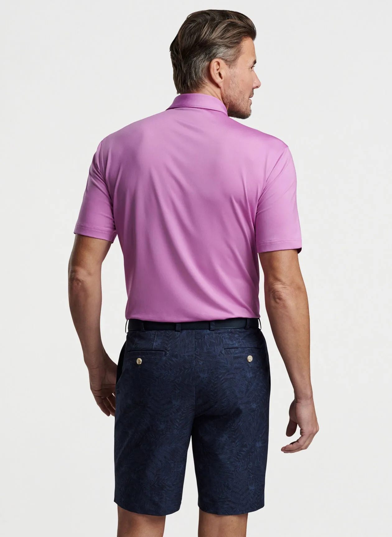 Solid Performance Jersey Polo (Oleander)