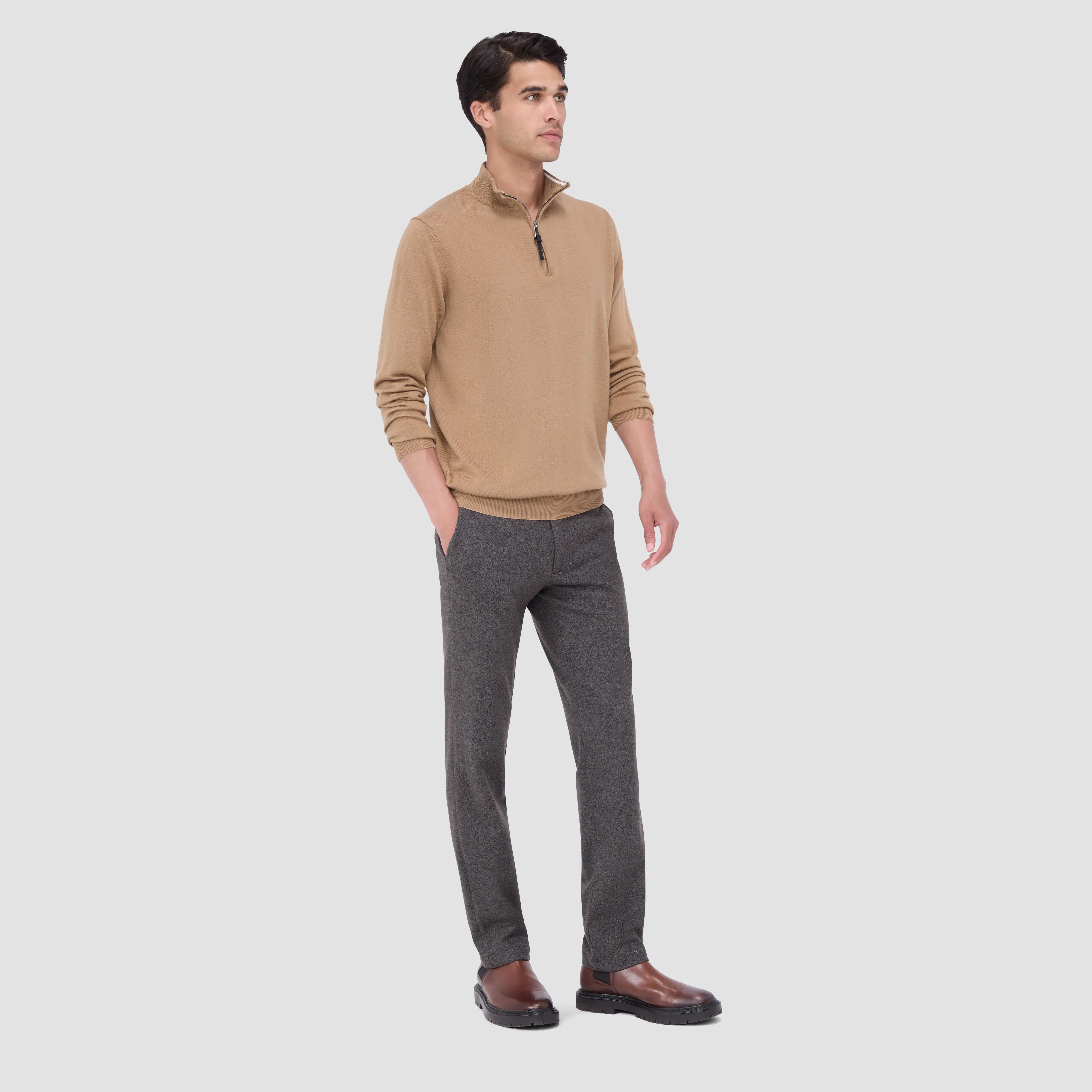 Spencer Quarter-Zip Super Merino Sweater