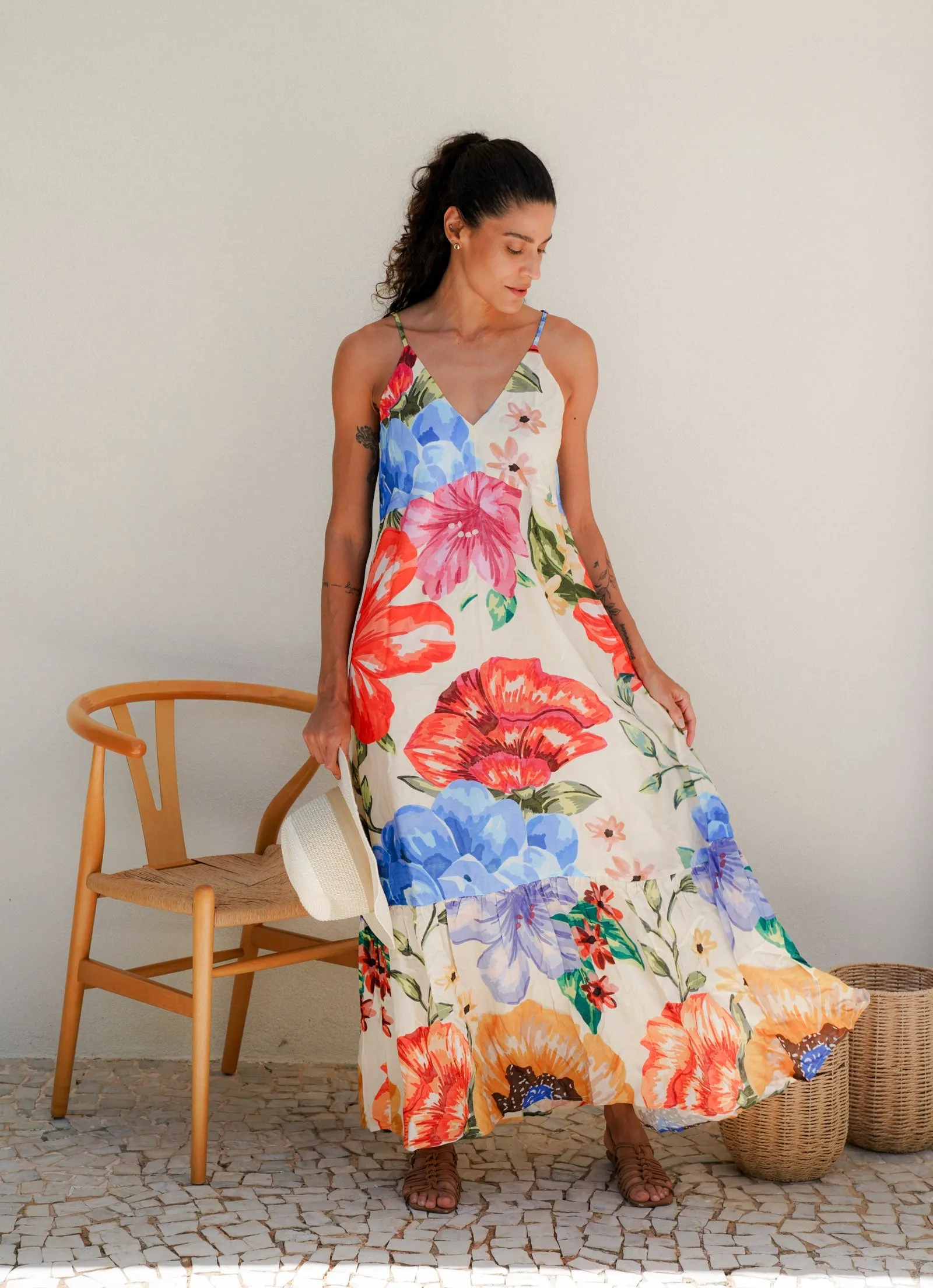 Sunset Maxi Dress (Peony)