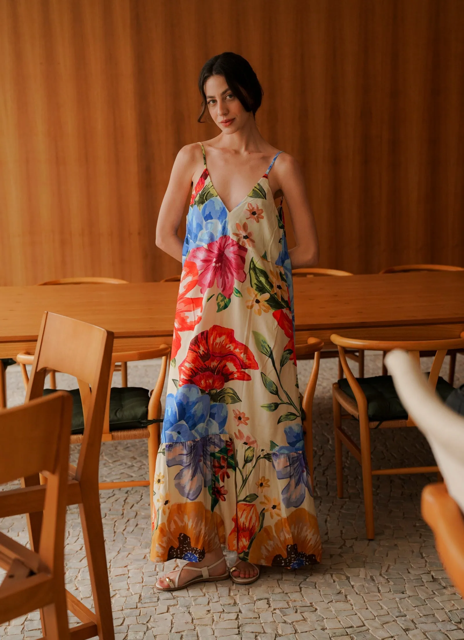 Sunset Maxi Dress (Peony)