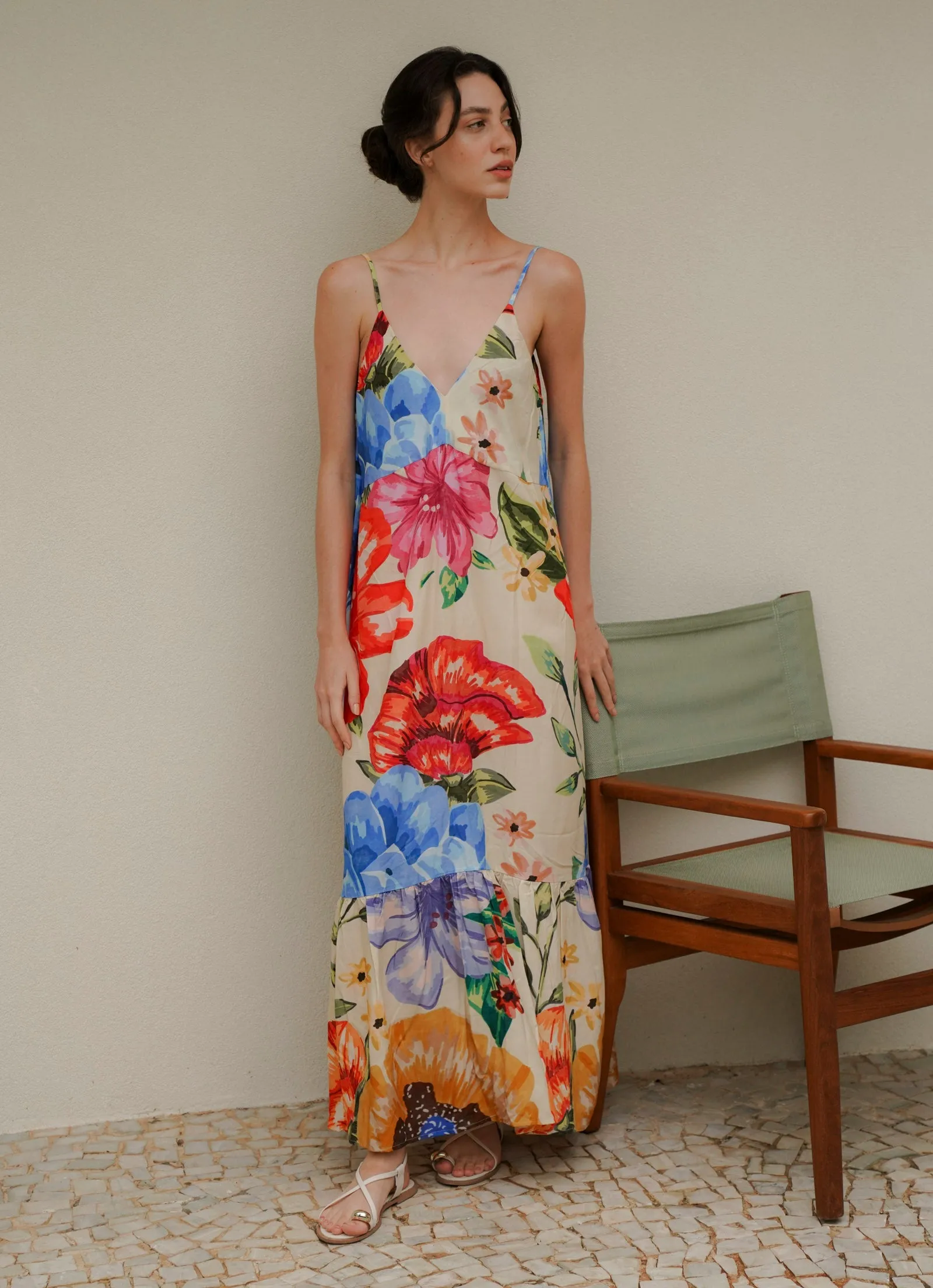Sunset Maxi Dress (Peony)