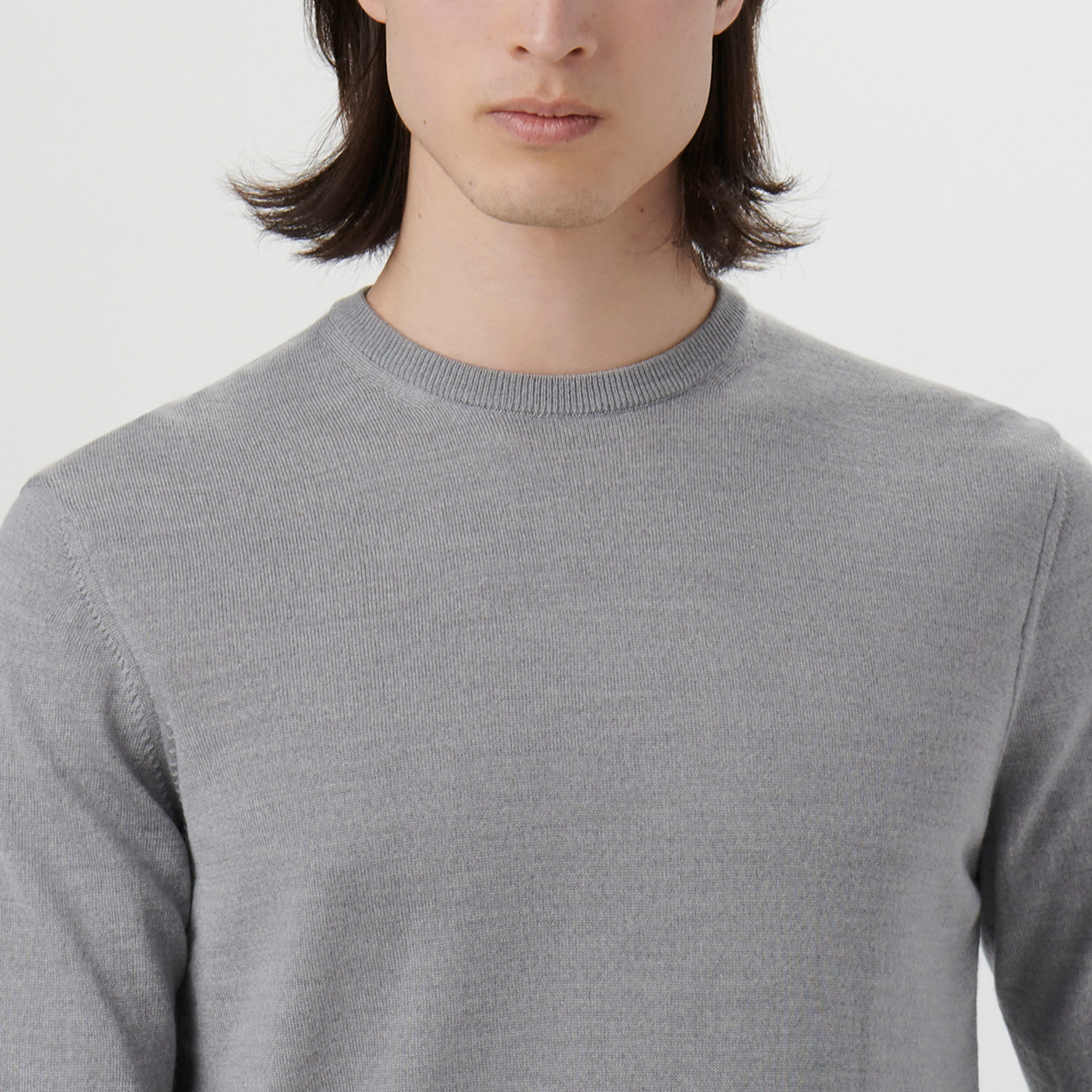 Super Merino Solid Crew Neck Sweater