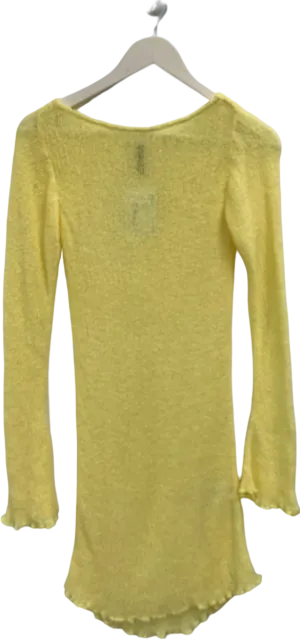 SYLK Yellow Knit Top UK XXS/XS
