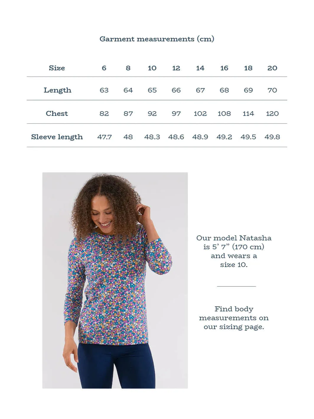 Tarrant Jersey Top Faraway Ditsy