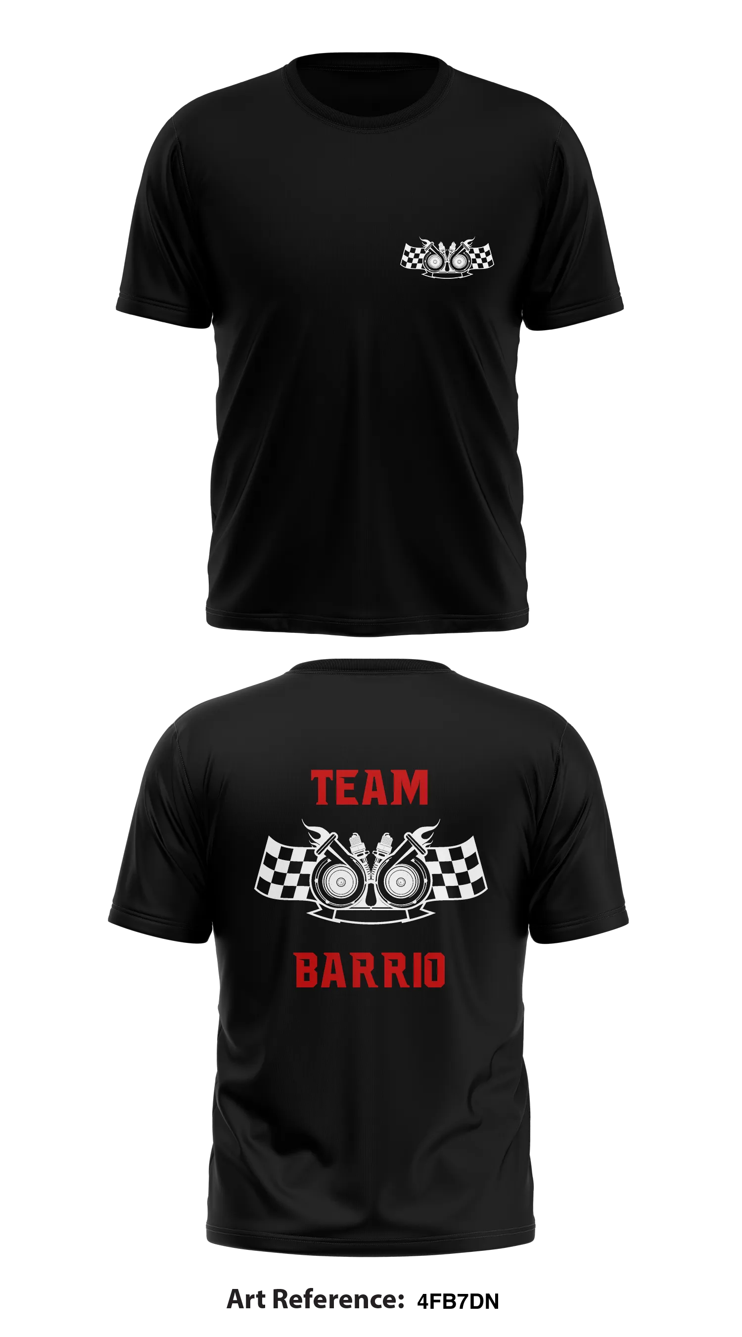 Team Barrio Store 1 Core Men's SS Performance Tee - 4fb7dN
