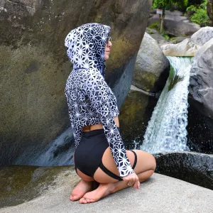 Tessellating Fractals Crop Hoodie