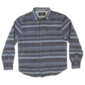 Textured Stripe Shirt Jacket with Sherpa Lining