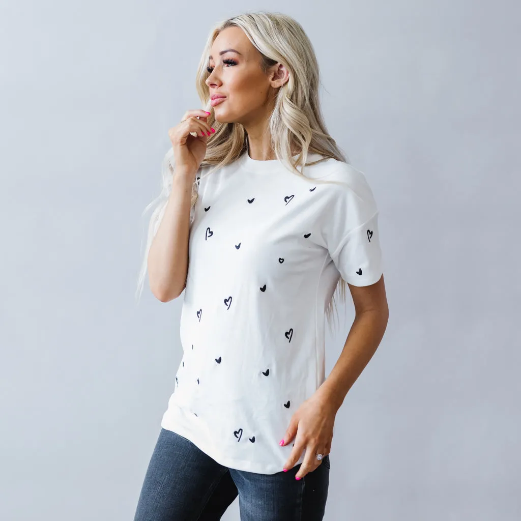That’s Amore Embroidered Tee