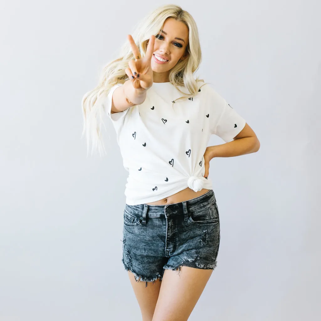 That’s Amore Embroidered Tee