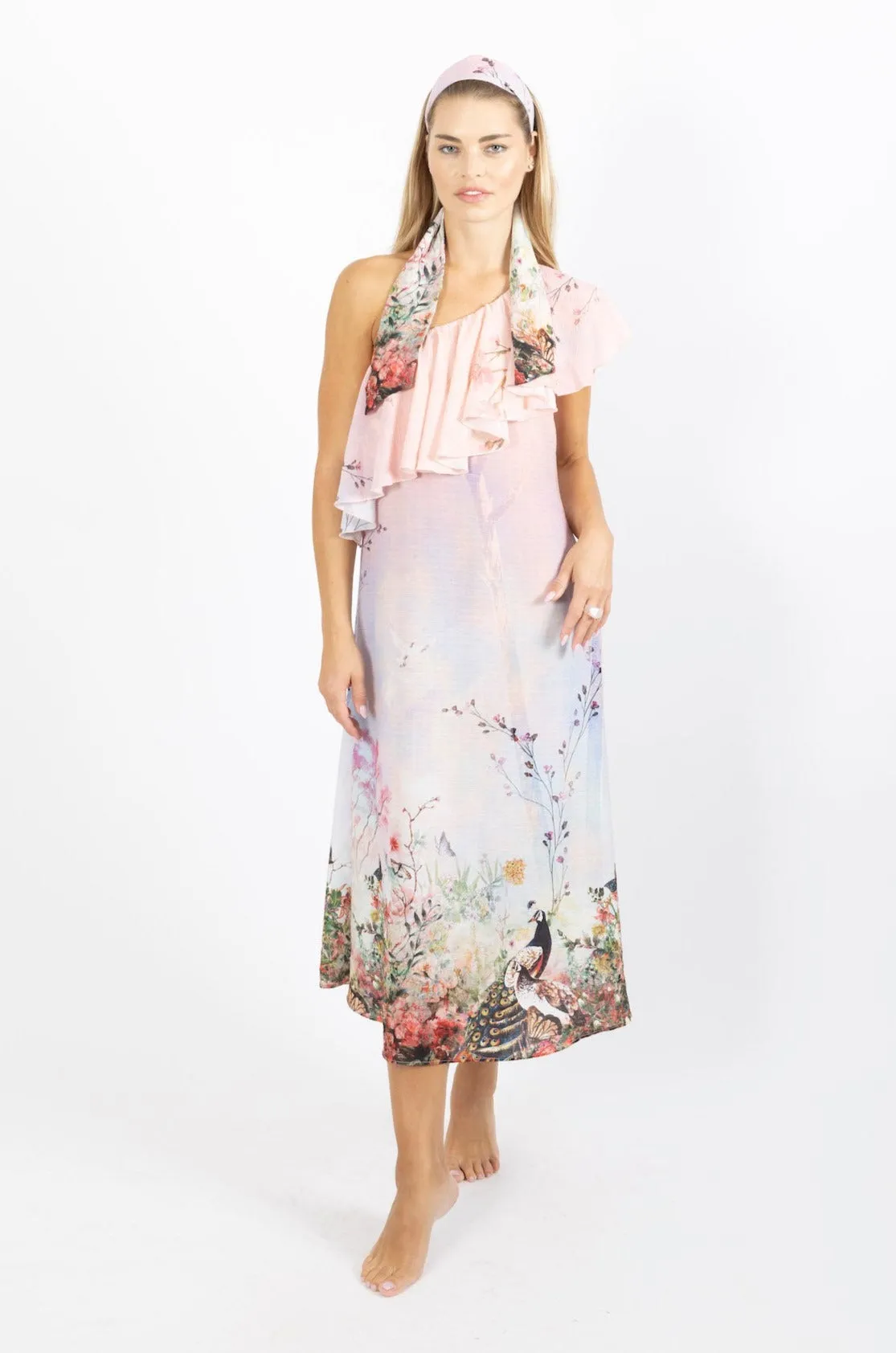 The Bali One Shoulder Kaftan