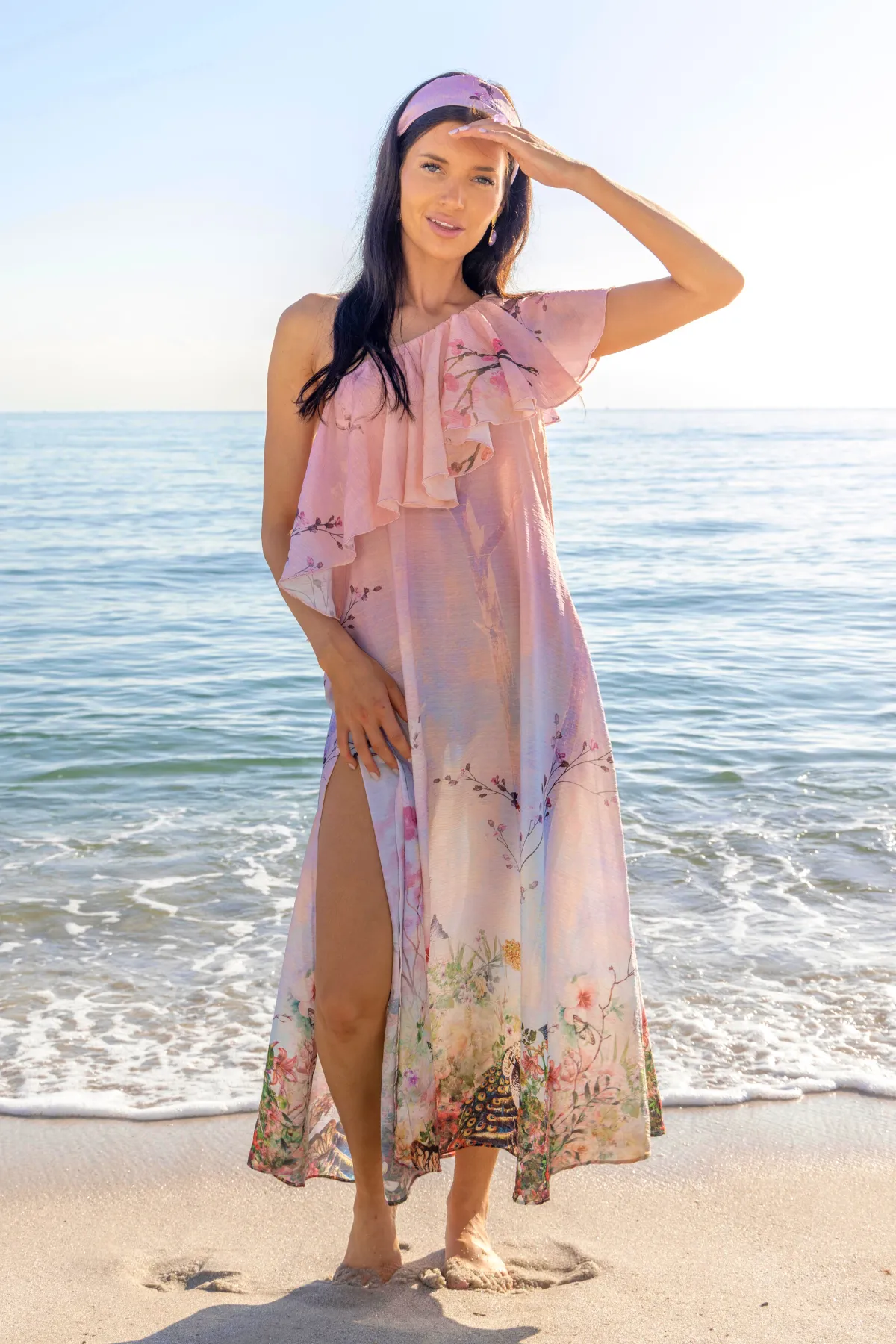 The Bali One Shoulder Kaftan