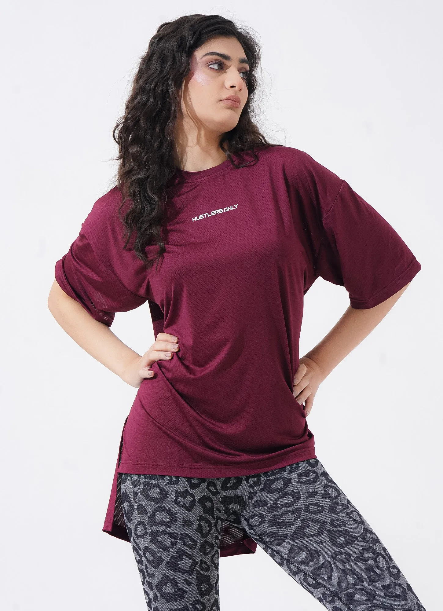 The Modest Top - Maroon