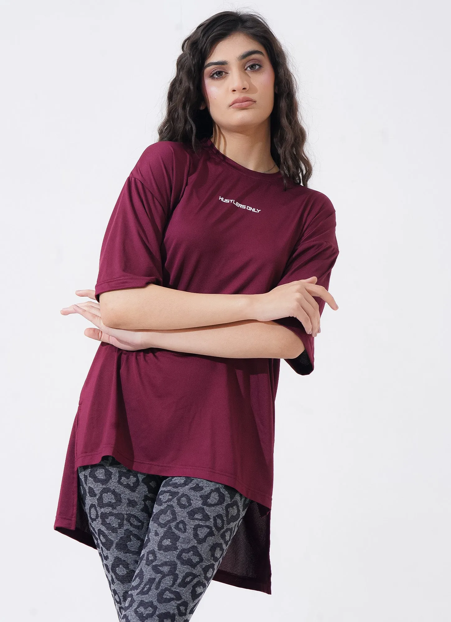 The Modest Top - Maroon