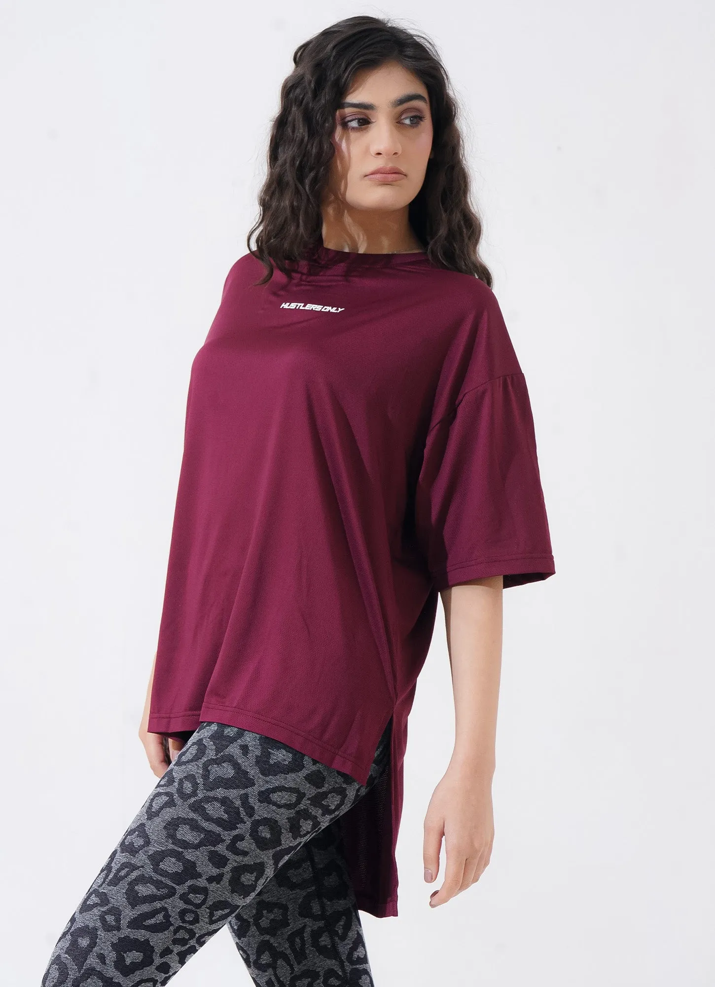The Modest Top - Maroon