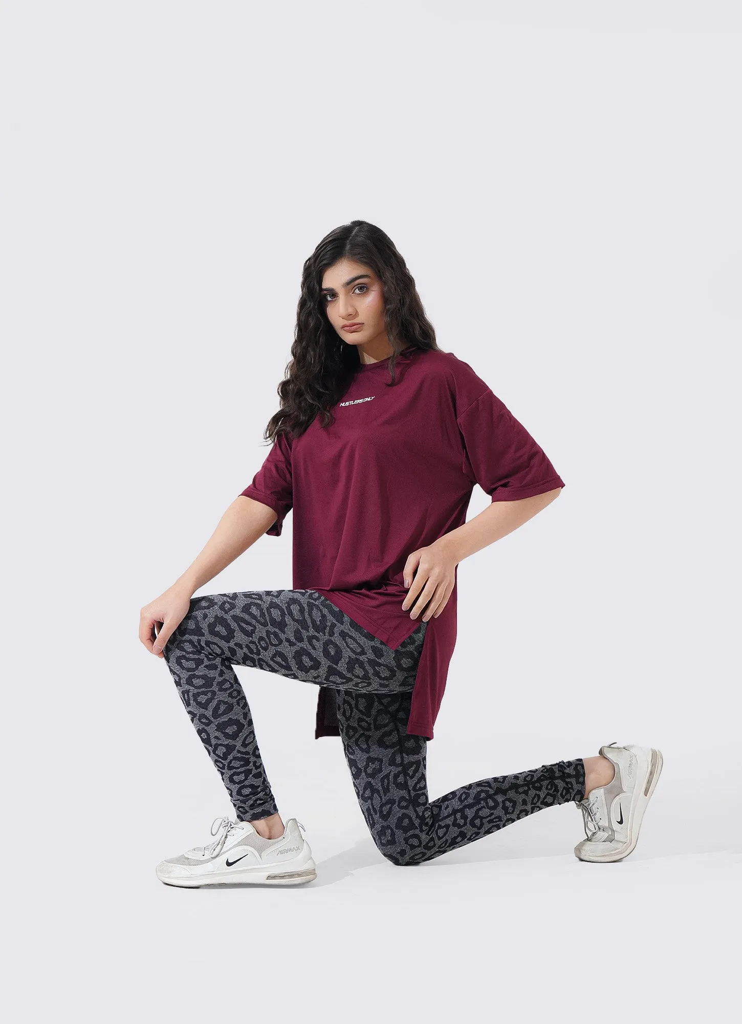 The Modest Top - Maroon