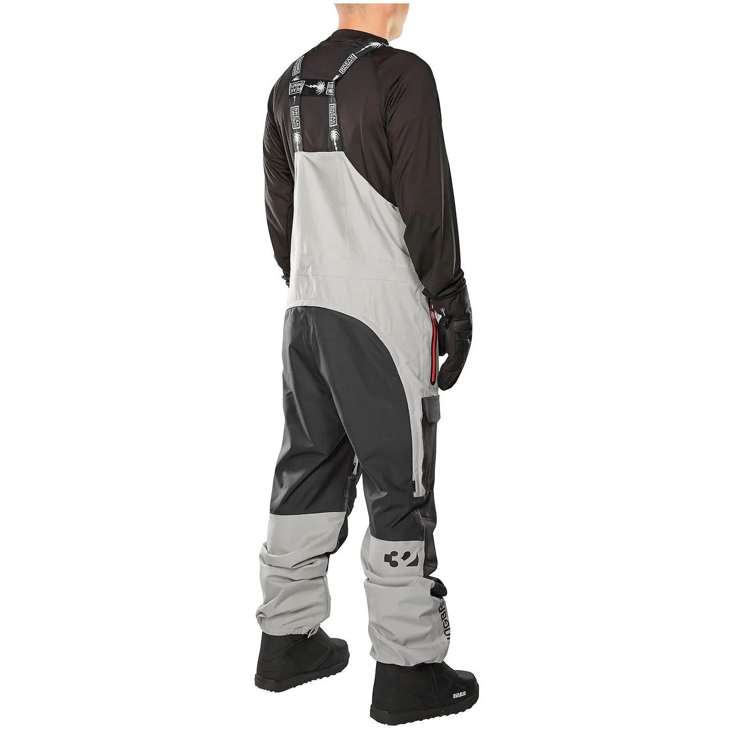 ThirtyTwo Spring Break Powder Bib Pants Mens Gravel