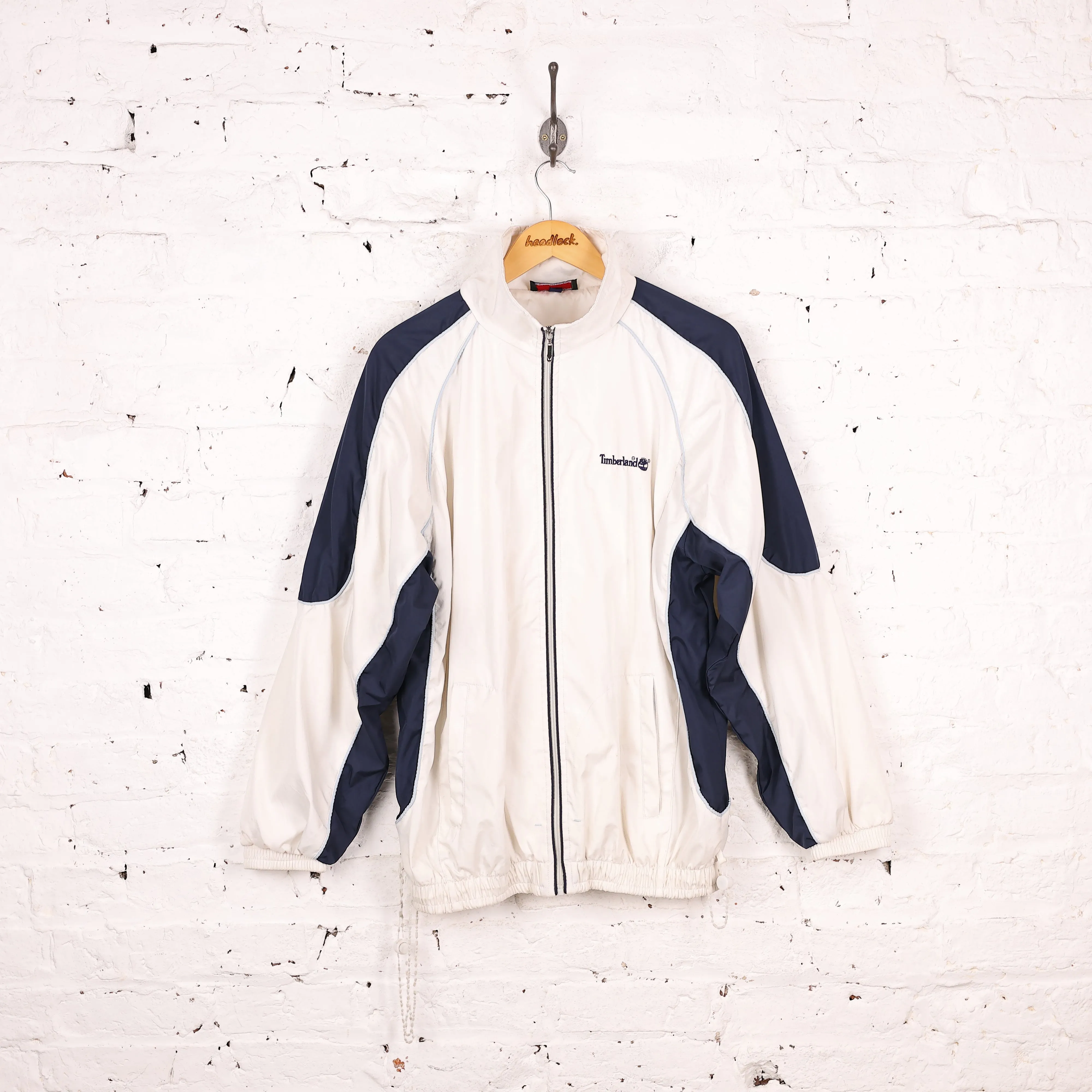 Timberland Weathergear Shell Tracksuit Top Jacket - White - L