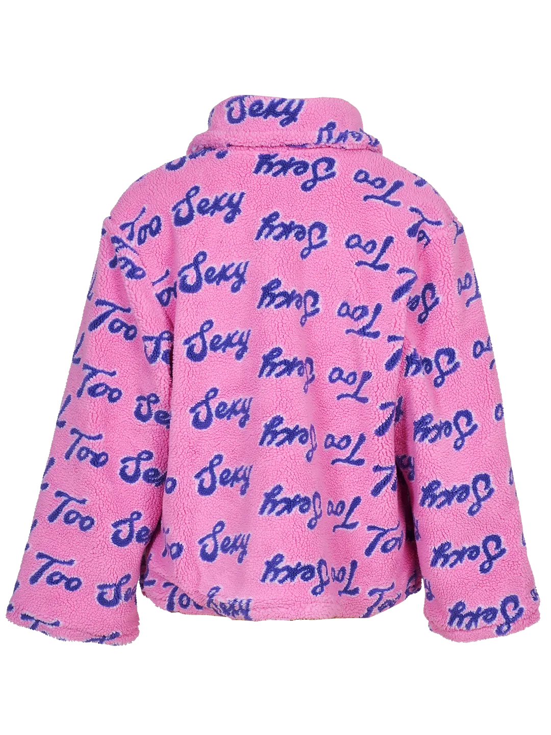 Too Sexy-print Fleece Zip Jacket