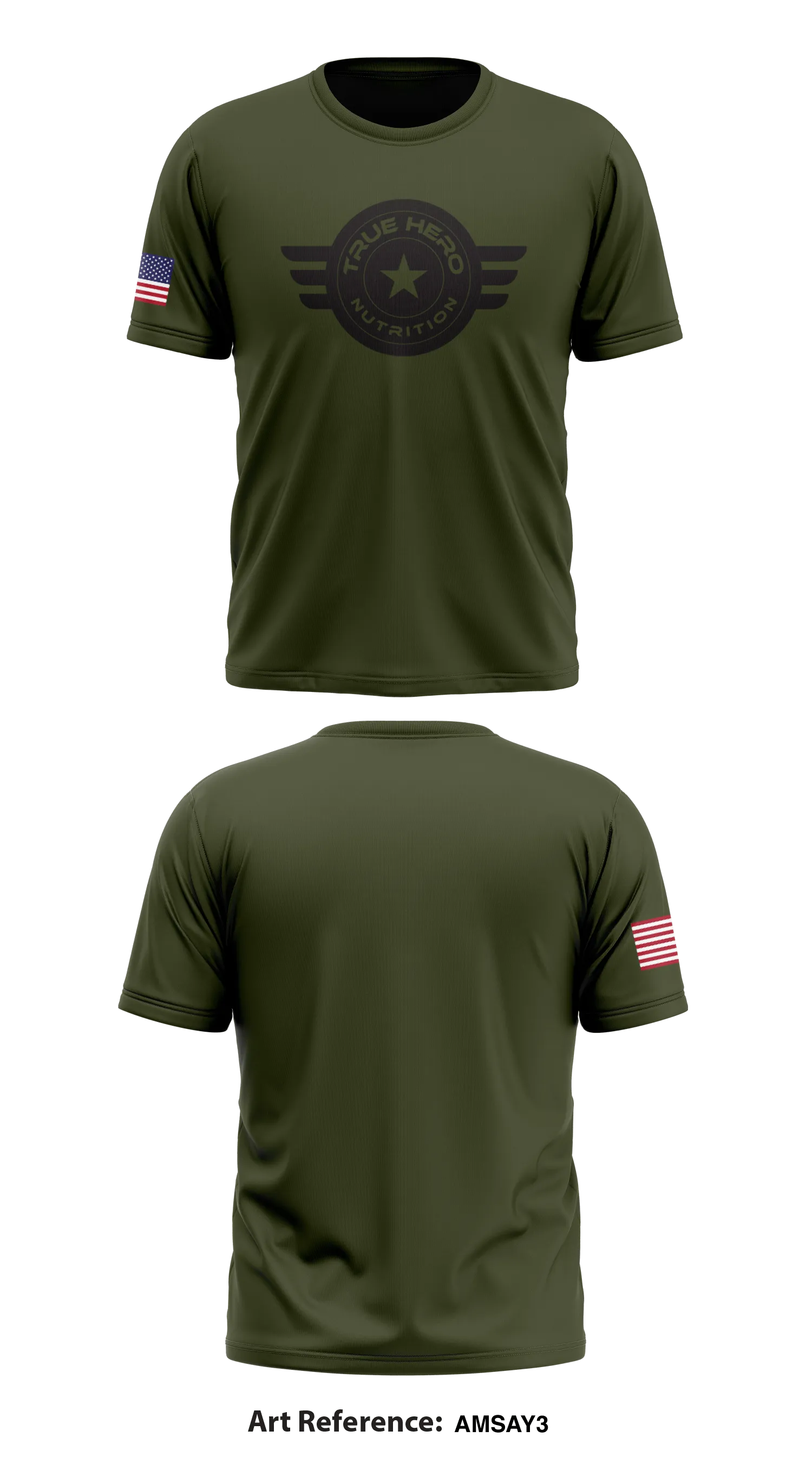 True Hero Nutrition  Store 1 Core Men's SS Performance Tee - AmsAy3