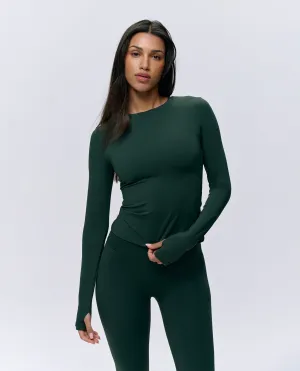 Ultimate Long Sleeve Top - Pine Green
