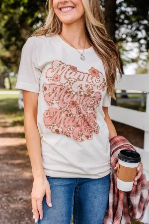 Unconditional Love "Mama" Graphic Tee- Cream