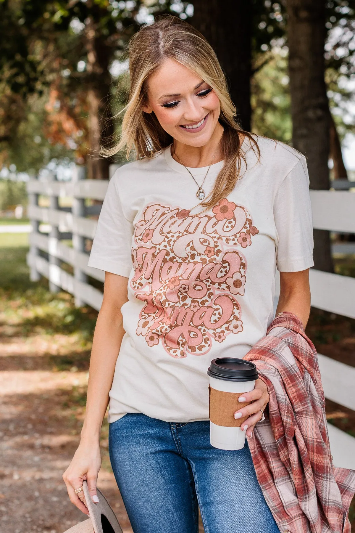 Unconditional Love "Mama" Graphic Tee- Cream