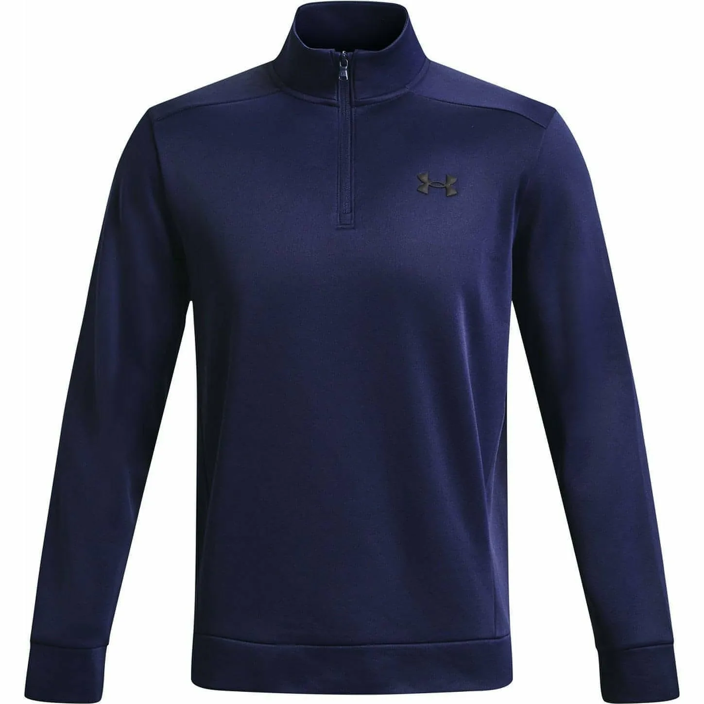 Under Armour Fleece Half Zip Long Sleeve Mens Training Top - Navy