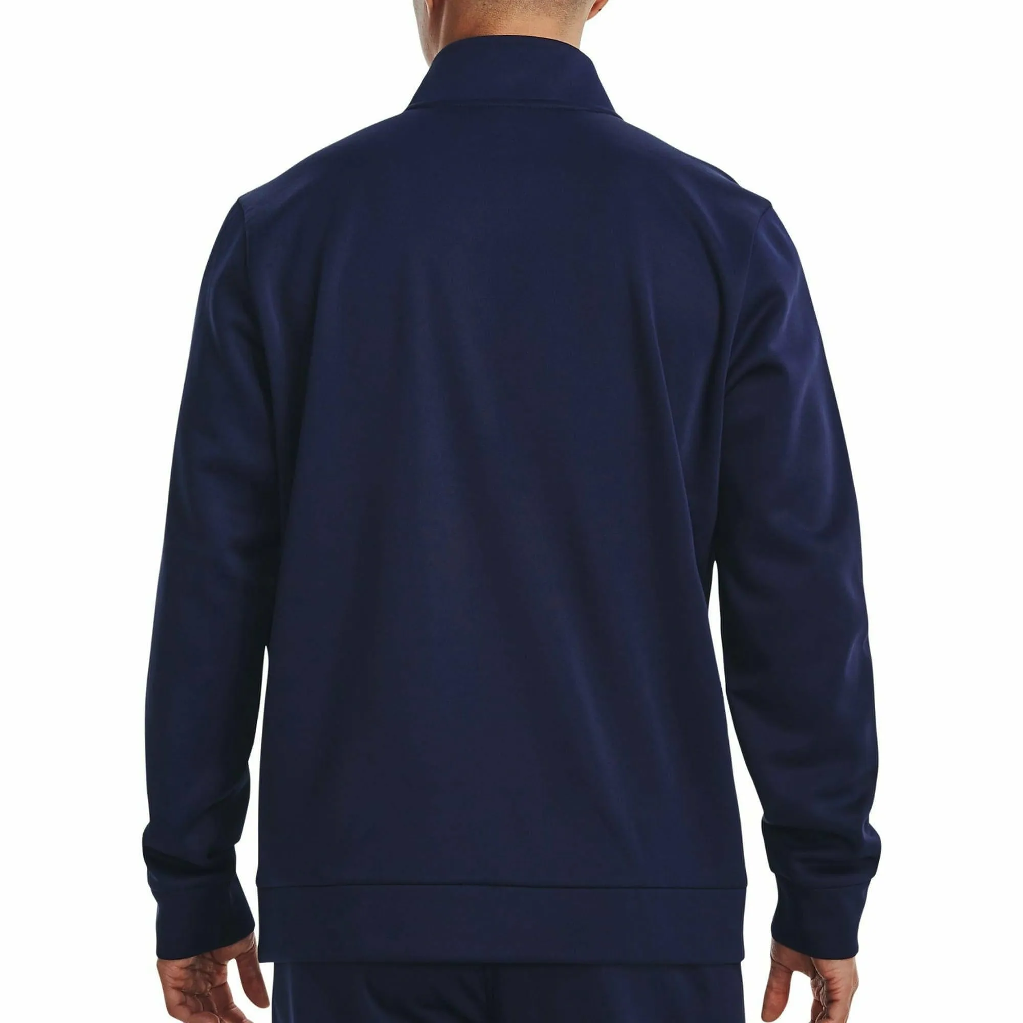 Under Armour Fleece Half Zip Long Sleeve Mens Training Top - Navy