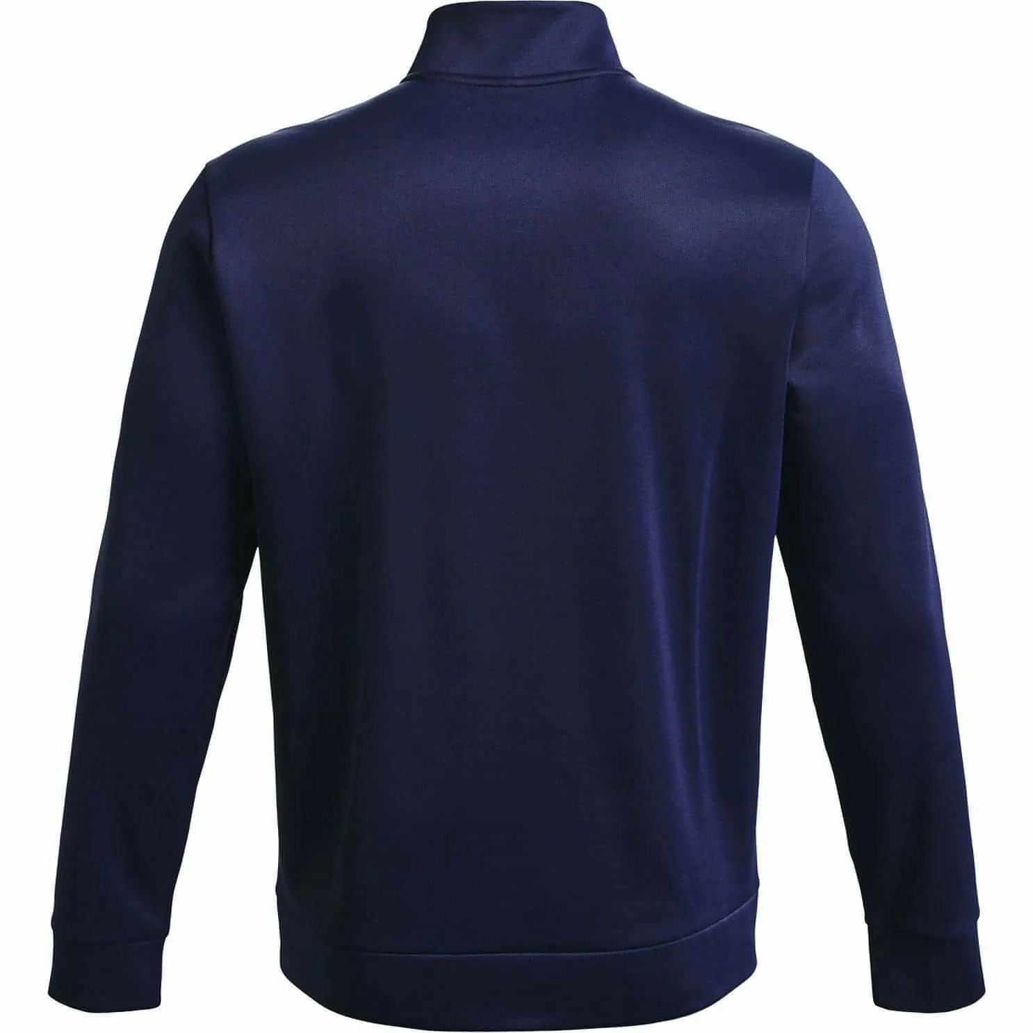 Under Armour Fleece Half Zip Long Sleeve Mens Training Top - Navy