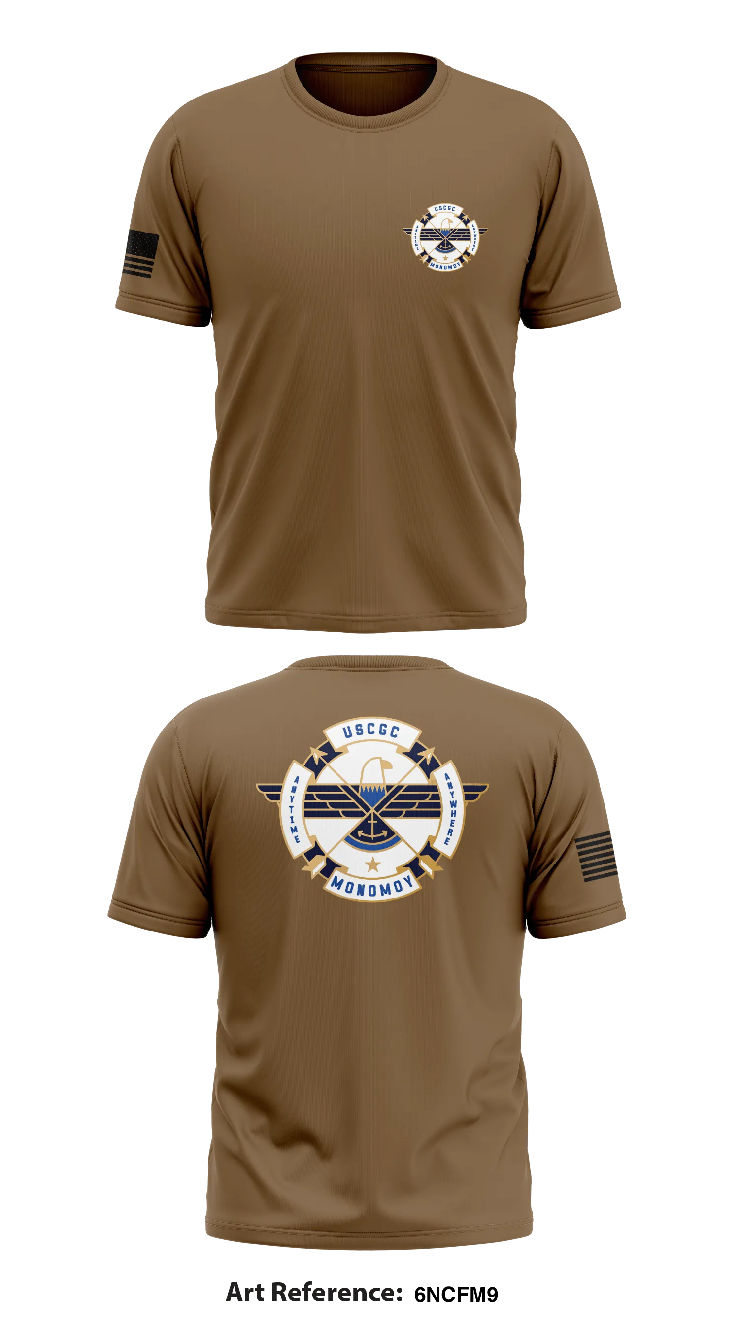USCGC Monomoy Store 1 Core Men's SS Performance Tee - 6ncfm9
