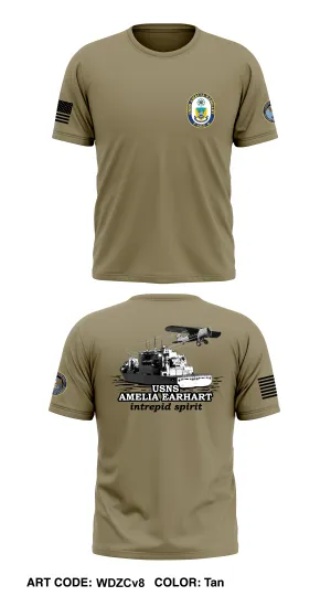 USNS AMELIA EARHART Core Men's SS Performance Tee - WDZCv8