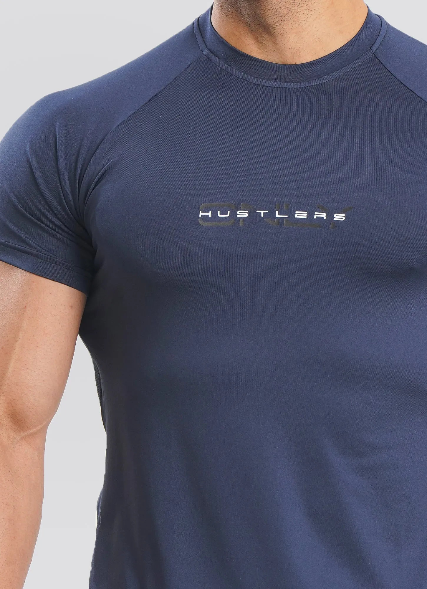 Utility Mesh Back Tshirt - Navy