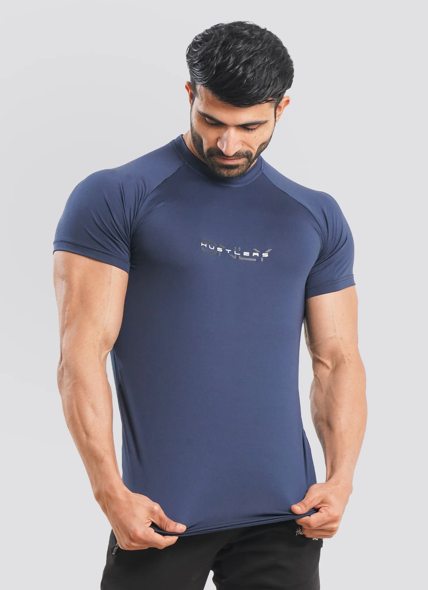 Utility Mesh Back Tshirt - Navy