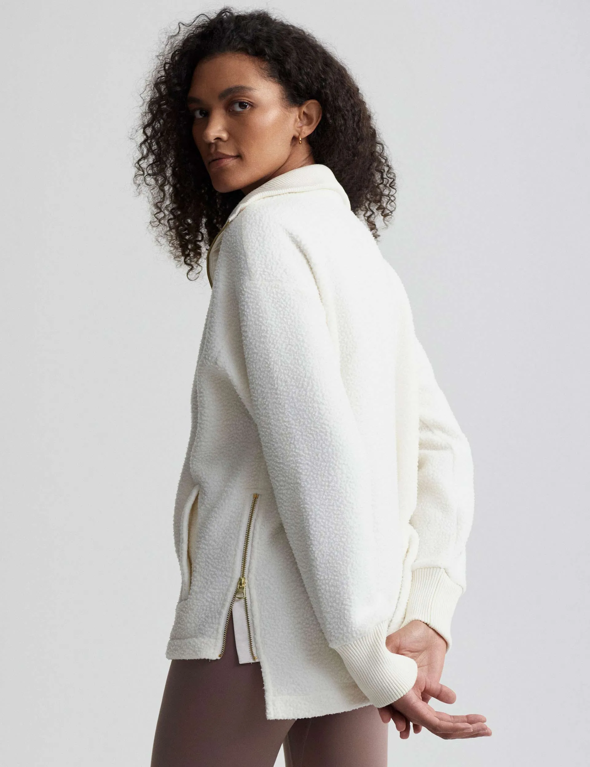 Wallace Half Zip Fleece - Egret