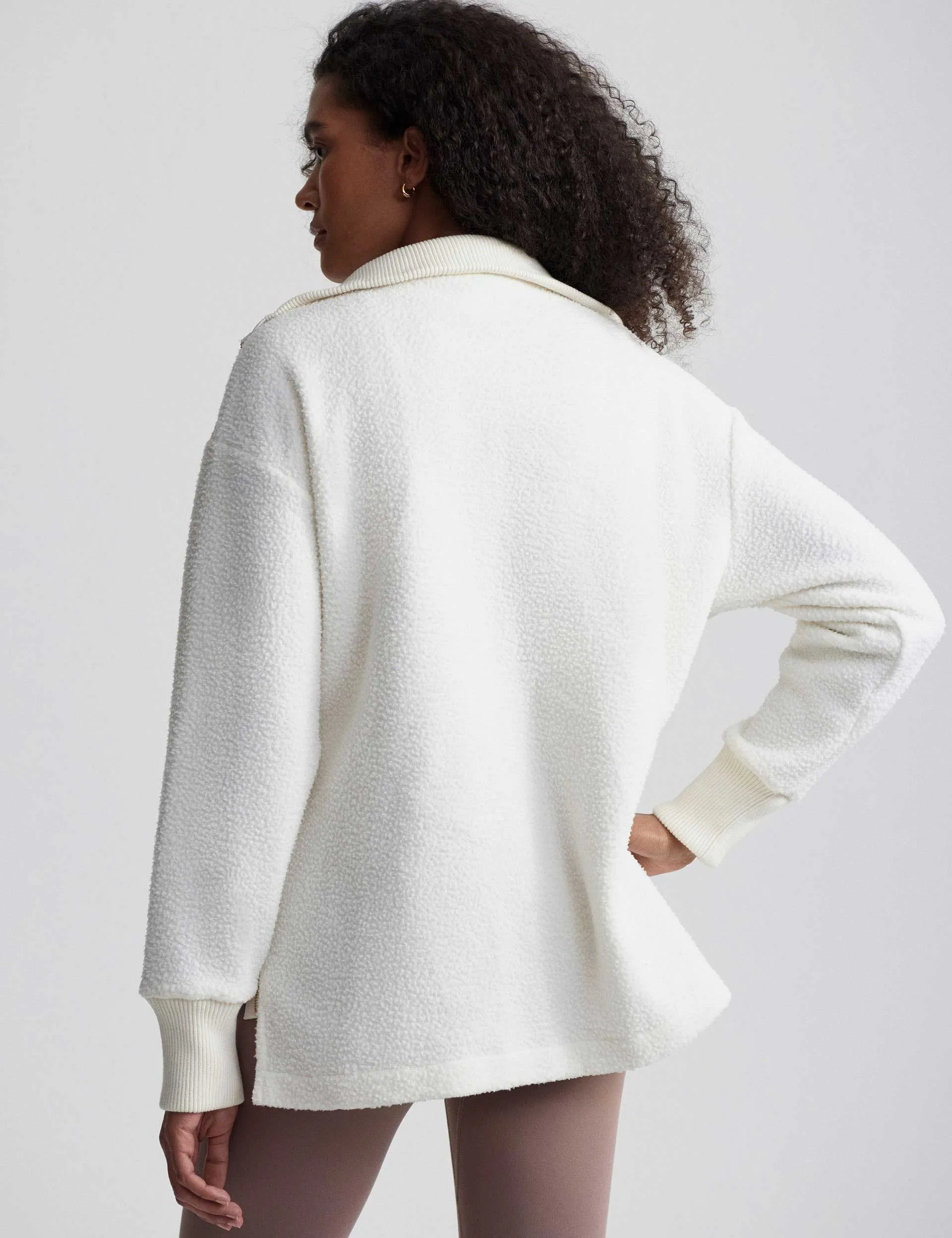 Wallace Half Zip Fleece - Egret