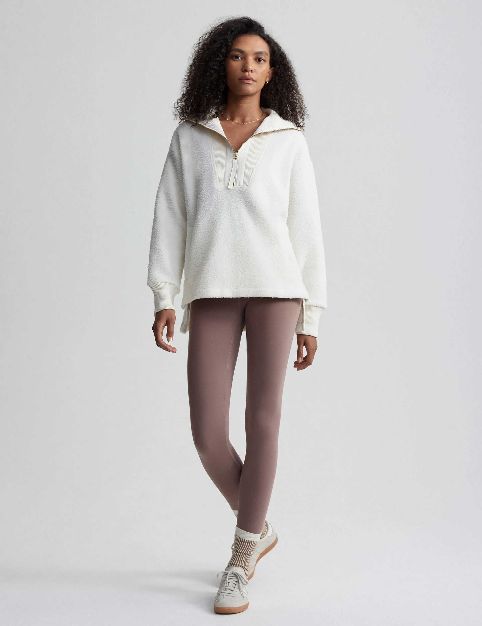 Wallace Half Zip Fleece - Egret